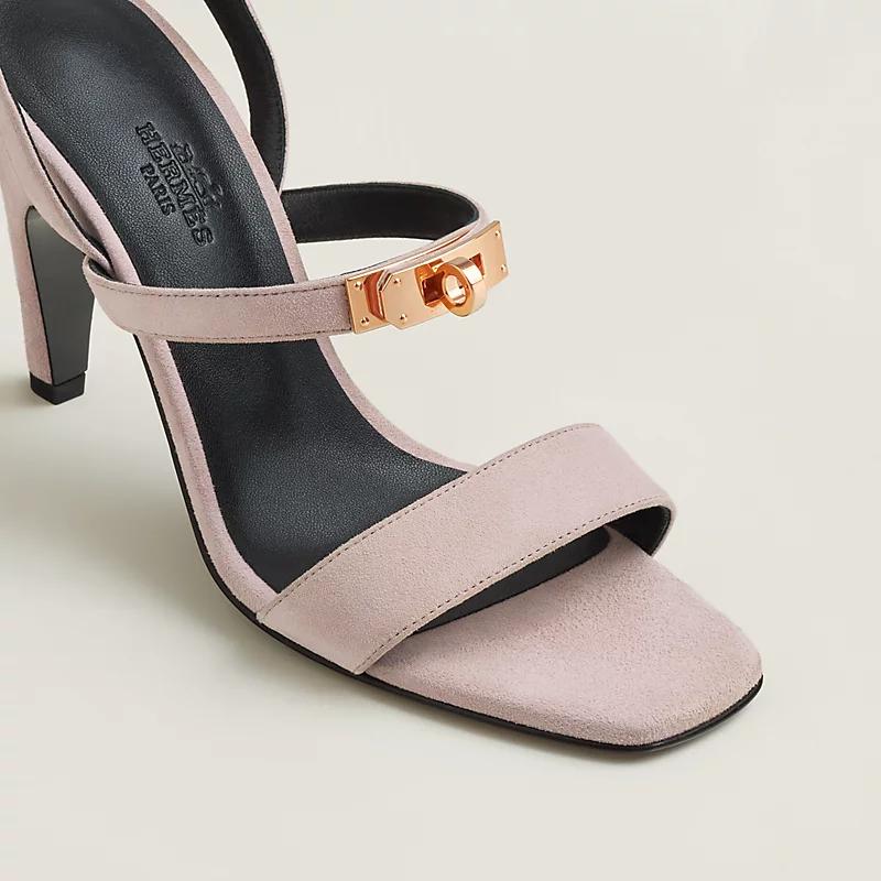 Giày Hermes Glamour 95 Sandal Nữ Hồng Nhạt